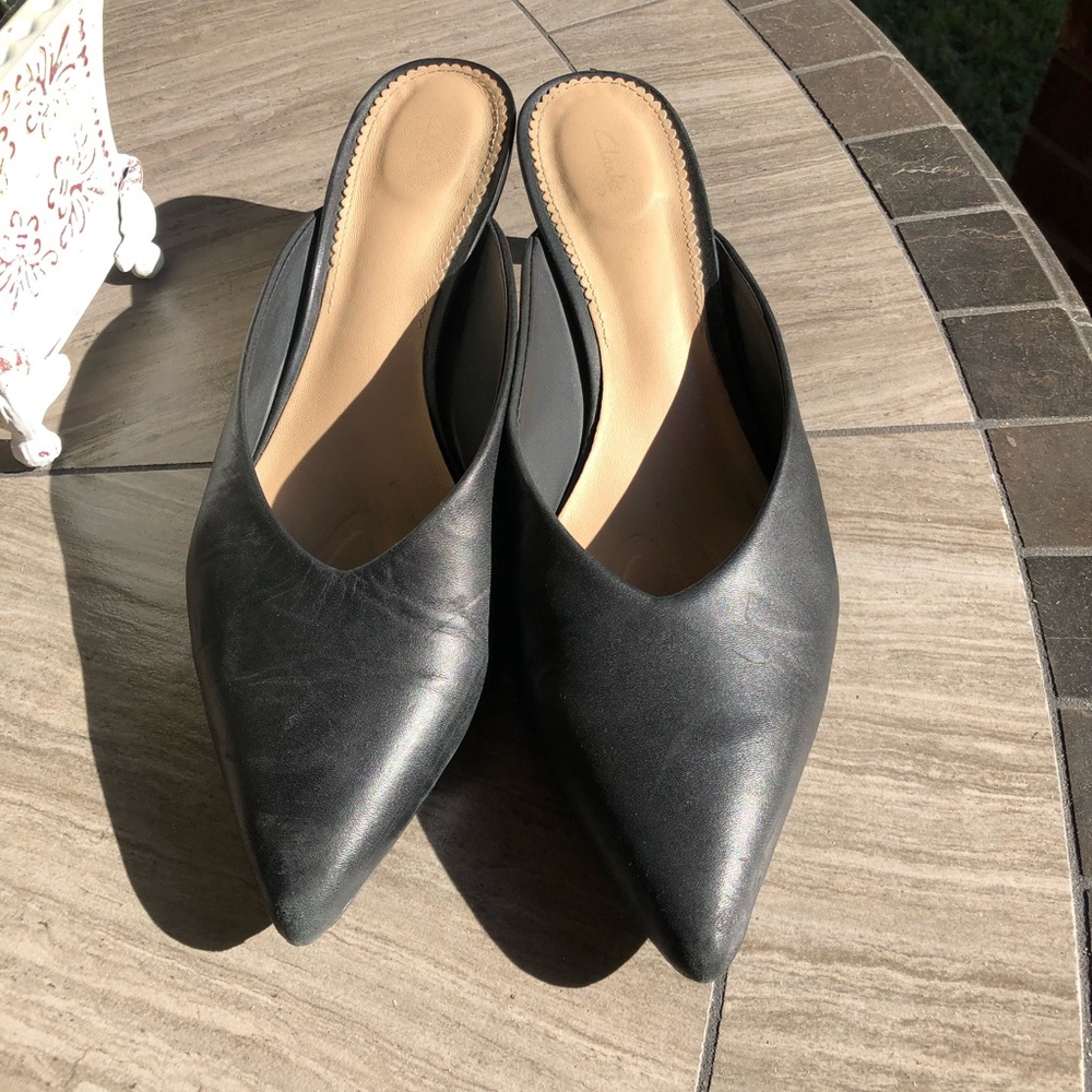 Black Heel Mules by Clark’s size 10